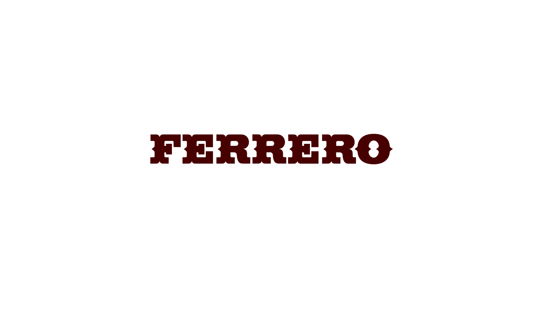 Logo da Ferrero, marca atendida pela Cortex Filmes